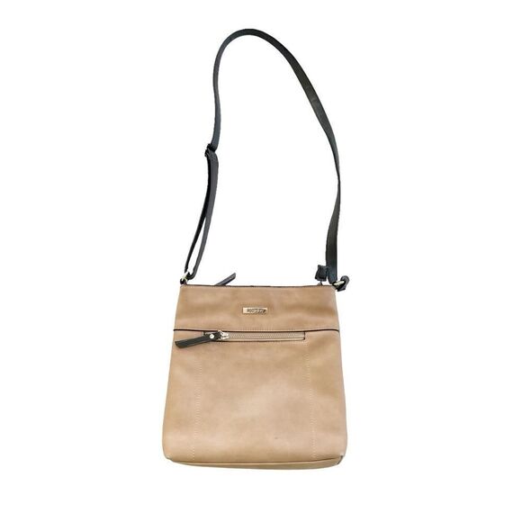 Roots Tan Leather Crossbody Bag - Picture 1 of 6